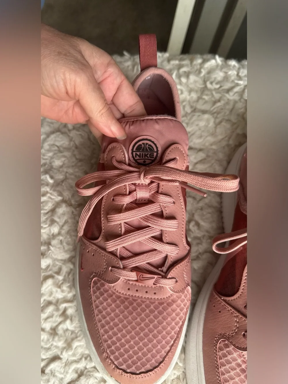 Nike Court Vision Alta TXT Pink Low-Top Platform Sneakers UNISEX